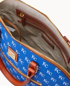 Dooney & Bourke Game Day Ready | Printed Fabric^MLB Domed Zip Satchel