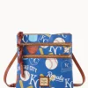 Dooney & Bourke Game Day Ready | Printed Fabric^MLB N S Triple Zip Crossbody