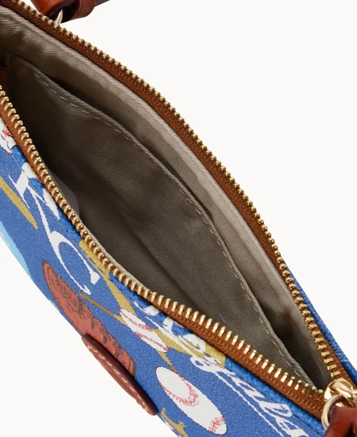 Dooney & Bourke Game Day Ready | Printed Fabric^MLB Top Zip Crossbody