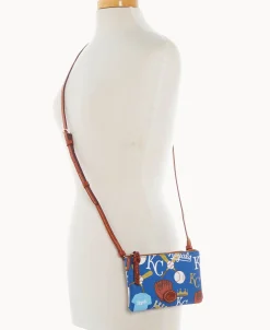 Dooney & Bourke Game Day Ready | Printed Fabric^MLB Top Zip Crossbody