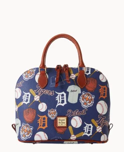 Dooney & Bourke Game Day Ready | Printed Fabric^MLB Zip Zip Satchel