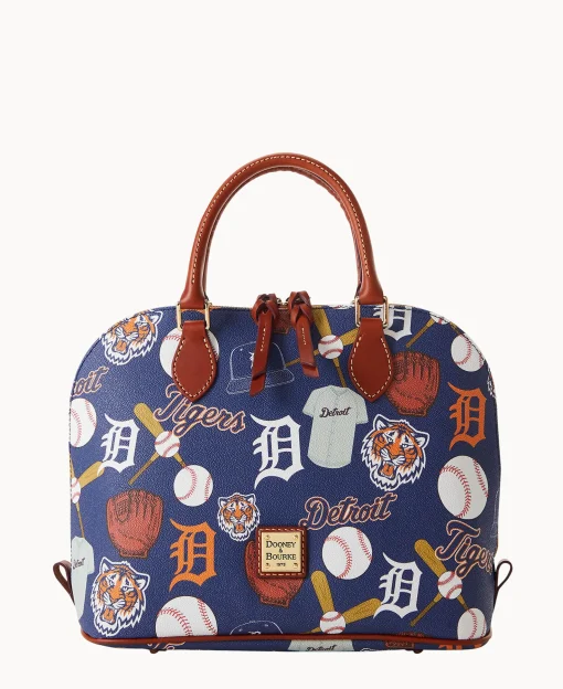 Dooney & Bourke Game Day Ready | Printed Fabric^MLB Zip Zip Satchel