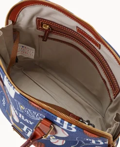 Dooney & Bourke Game Day Ready | Printed Fabric^MLB Zip Zip Satchel