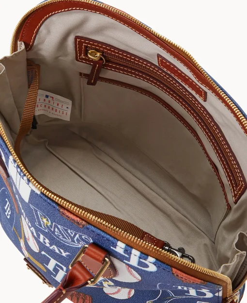 Dooney & Bourke Game Day Ready | Printed Fabric^MLB Zip Zip Satchel