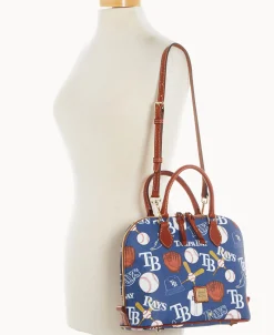 Dooney & Bourke Game Day Ready | Printed Fabric^MLB Zip Zip Satchel