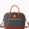 Dooney & Bourke Game Day Ready | Printed Fabric^MLB Domed Zip Satchel