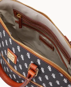 Dooney & Bourke Game Day Ready | Printed Fabric^MLB Domed Zip Satchel