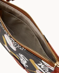 Dooney & Bourke Game Day Ready | Printed Fabric^MLB Top Zip Crossbody
