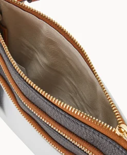 Dooney & Bourke Game Day Ready | Printed Fabric^MLB Triple Zip Crossbody