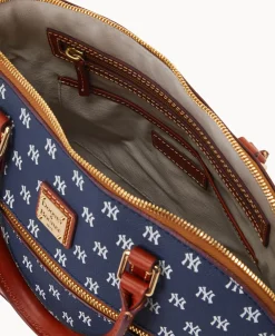 Dooney & Bourke Game Day Ready | Printed Fabric^MLB Domed Zip Satchel
