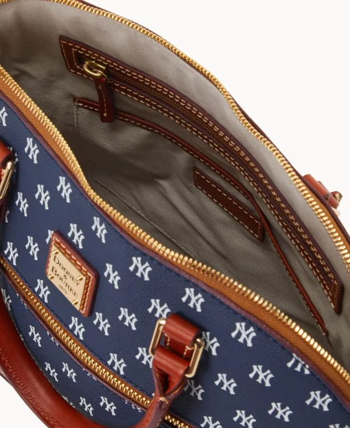 Dooney & Bourke Game Day Ready | Printed Fabric^MLB Domed Zip Satchel