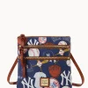 Dooney & Bourke Game Day Ready | Printed Fabric^MLB N S Triple Zip Crossbody