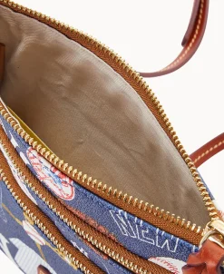 Dooney & Bourke Game Day Ready | Printed Fabric^MLB N S Triple Zip Crossbody