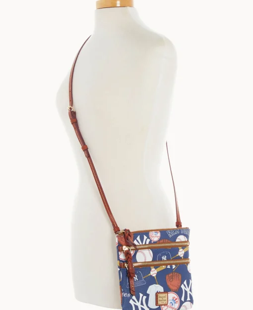 Dooney & Bourke Game Day Ready | Printed Fabric^MLB N S Triple Zip Crossbody