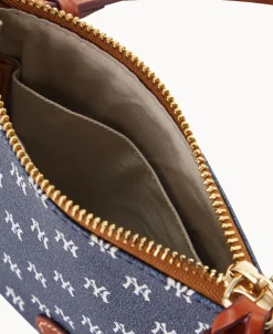 Dooney & Bourke Game Day Ready | Printed Fabric^MLB Small North South Top Zip Crossbody