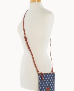 Dooney & Bourke Game Day Ready | Printed Fabric^MLB Small North South Top Zip Crossbody