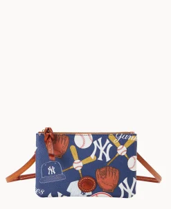 Dooney & Bourke Game Day Ready | Printed Fabric^MLB Top Zip Crossbody