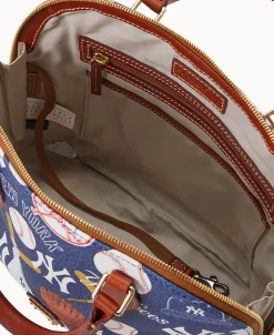 Dooney & Bourke Game Day Ready | Printed Fabric^MLB Zip Zip Satchel