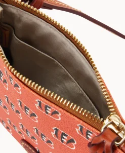 Dooney & Bourke Game Day Ready | Printed Fabric^NFL Small North South Top Zip Crossbody