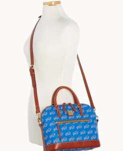 Dooney & Bourke Game Day Ready | Printed Fabric^NFL Domed Zip Satchel