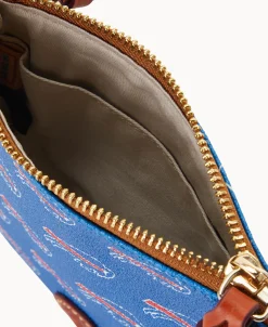Dooney & Bourke Game Day Ready | Printed Fabric^NFL Small North South Top Zip Crossbody