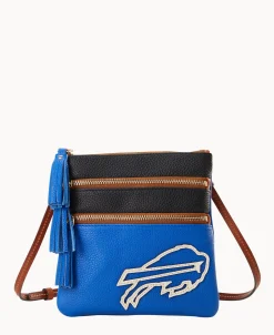Dooney & Bourke Game Day Ready | Printed Fabric^NFL Triple Zip Crossbody