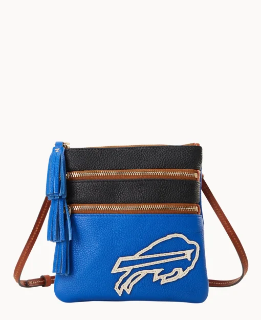 Dooney & Bourke Game Day Ready | Printed Fabric^NFL Triple Zip Crossbody
