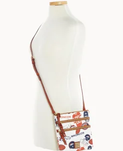 Dooney & Bourke Game Day Ready | Printed Fabric^NFL N S Triple Zip Crossbody