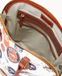 Dooney & Bourke Game Day Ready | Printed Fabric^NFL Zip Zip Satchel