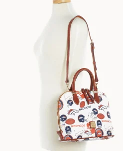 Dooney & Bourke Game Day Ready | Printed Fabric^NFL Zip Zip Satchel