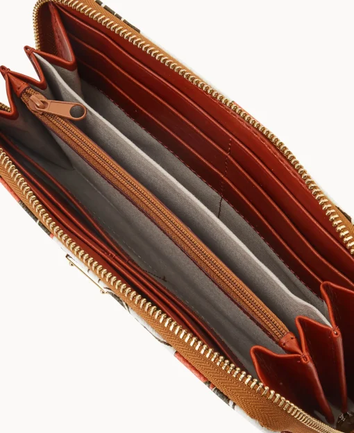 Dooney & Bourke Grab and Go | Wristlets^NFL Large Zip Around Wristlet
