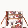 Dooney & Bourke Game Day Ready | Printed Fabric^NFL N S Triple Zip Crossbody