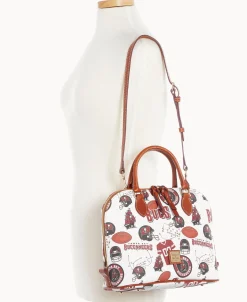 Dooney & Bourke Game Day Ready | Printed Fabric^NFL Zip Zip Satchel