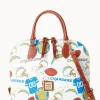 Dooney & Bourke Game Day Ready | Printed Fabric^NFL Zip Zip Satchel
