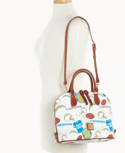 Dooney & Bourke Game Day Ready | Printed Fabric^NFL Zip Zip Satchel