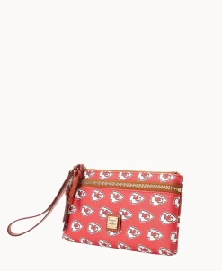 Dooney & Bourke Grab and Go | Wristlets^NFL Chiefs Double Zip Wristlet