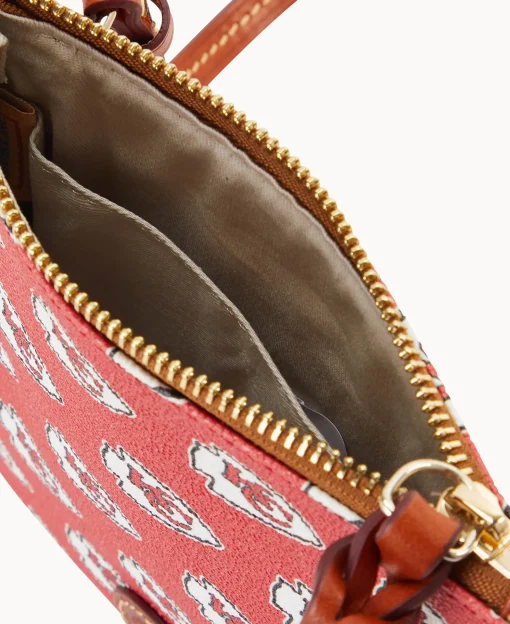 Dooney & Bourke Game Day Ready | Printed Fabric^NFL Small North South Top Zip Crossbody