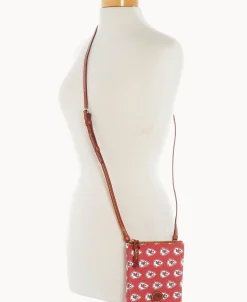 Dooney & Bourke Game Day Ready | Printed Fabric^NFL Small North South Top Zip Crossbody