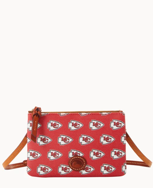 Dooney & Bourke Game Day Ready | Printed Fabric^NFL Top Zip Crossbody