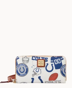 Dooney & Bourke Grab and Go | Wristlets^NFL Large Zip Around Wristlet