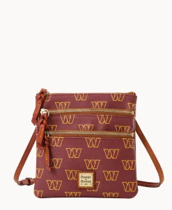 Dooney & Bourke Game Day Ready | Printed Fabric^NFL N S Triple Zip Crossbody