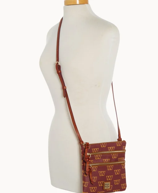 Dooney & Bourke Game Day Ready | Printed Fabric^NFL N S Triple Zip Crossbody