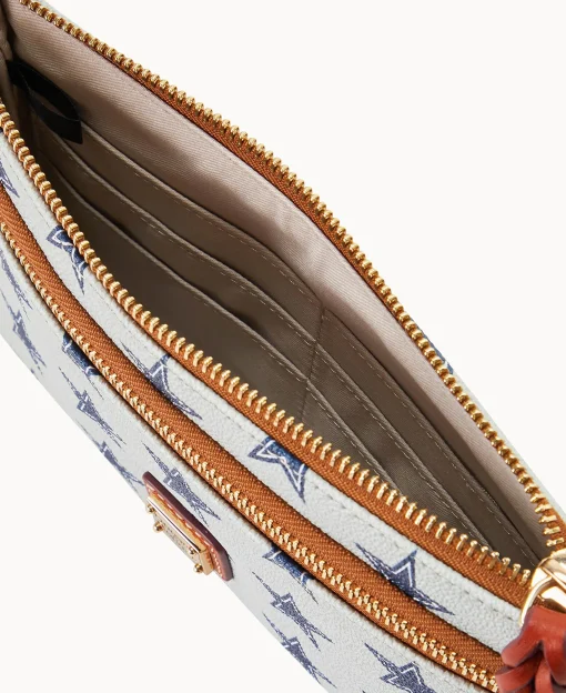 Dooney & Bourke Grab and Go | Wristlets^NFL Cowboys Double Zip Wristlet