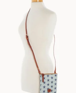 Dooney & Bourke Game Day Ready | Printed Fabric^NFL Small North South Top Zip Crossbody