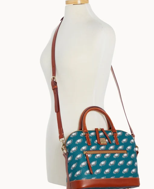 Dooney & Bourke Game Day Ready | Printed Fabric^NFL Domed Zip Satchel