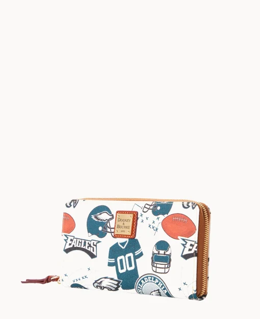 Dooney & Bourke Grab and Go | Wristlets^NFL Large Zip Around Wristlet