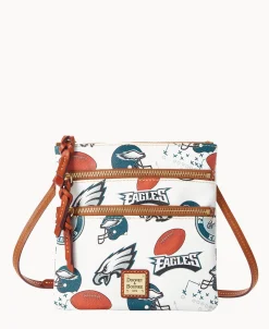Dooney & Bourke Game Day Ready | Printed Fabric^NFL N S Triple Zip Crossbody