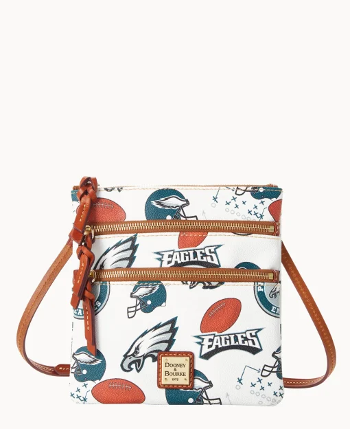 Dooney & Bourke Game Day Ready | Printed Fabric^NFL N S Triple Zip Crossbody