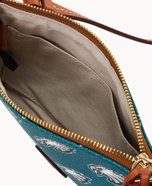 Dooney & Bourke Game Day Ready | Printed Fabric^NFL Top Zip Crossbody