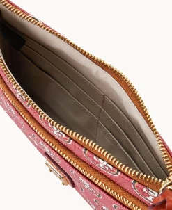 Dooney & Bourke Grab and Go | Wristlets^NFL 49ERS Double Zip Wristlet